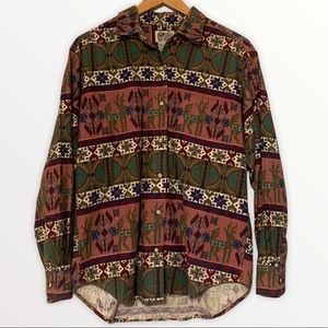 Vintage | Printed Western Button Down